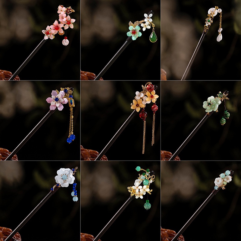 Supply Florist - 1Pc Wooden Hairpin Headdress for Women