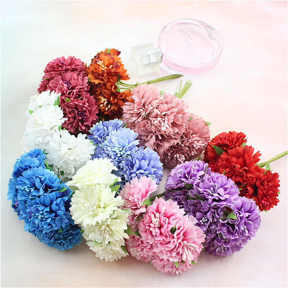 Baby Breath Dried - 18PCS Bouquet Artificial Flowers Stamen Christmas