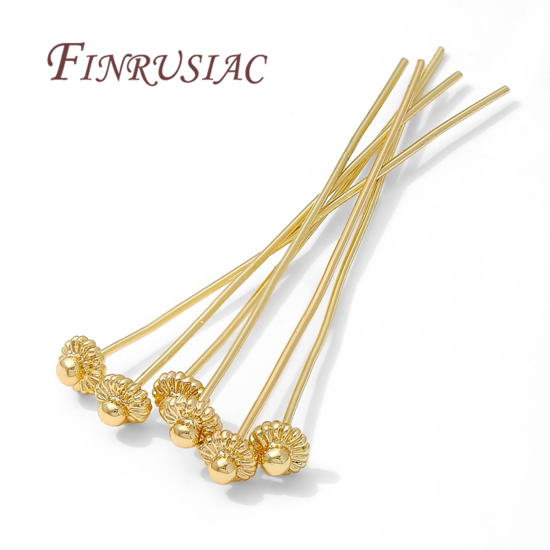 Flower Supplies - 10/20Pcs/Lot 18K Gold-plated Pins For Jewelry