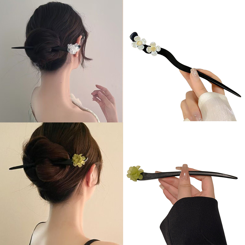 Supply Florist - Vintage Chinese Style Wooden Flower Hair