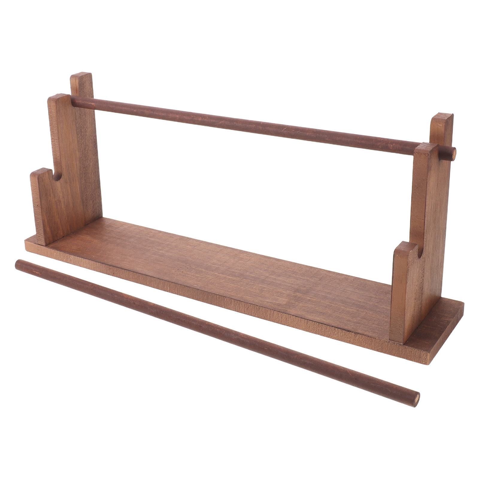The Florist Supply Shop - 2-Tier Solid Wood Ribbon Organizer Rack