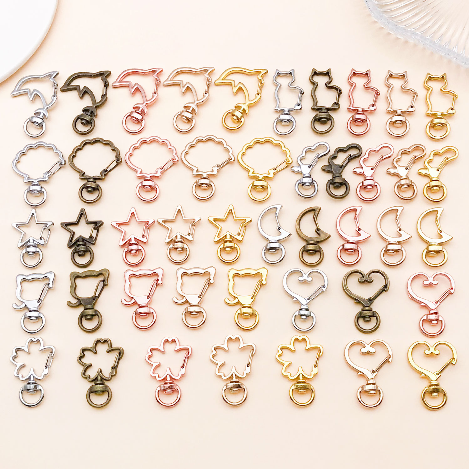 5pcs/lot Heart Star Moon Cat D - Flower Supplies review and price