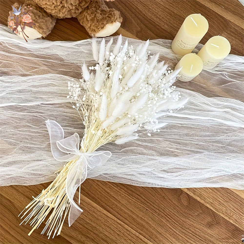 54Pcs White Dried Flower Brida - Dried Flower Bunch review and price