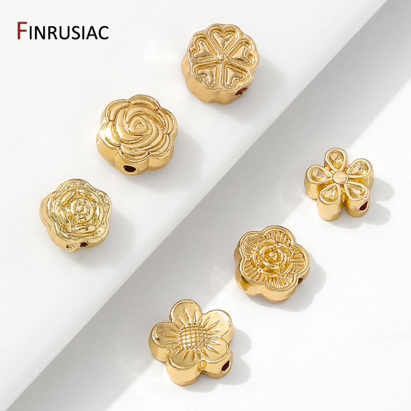 14K Gold Plated Brass Flower S - Flower Supplies review and price