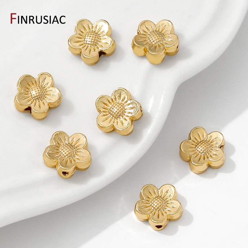 14K Gold Plated Brass Flower S - Flower Supplies review and price