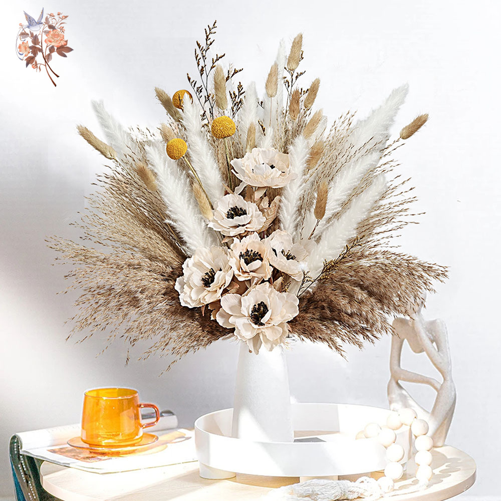 55Pcs Artificial Flower Bouque - Dried Flower Bunch review and price