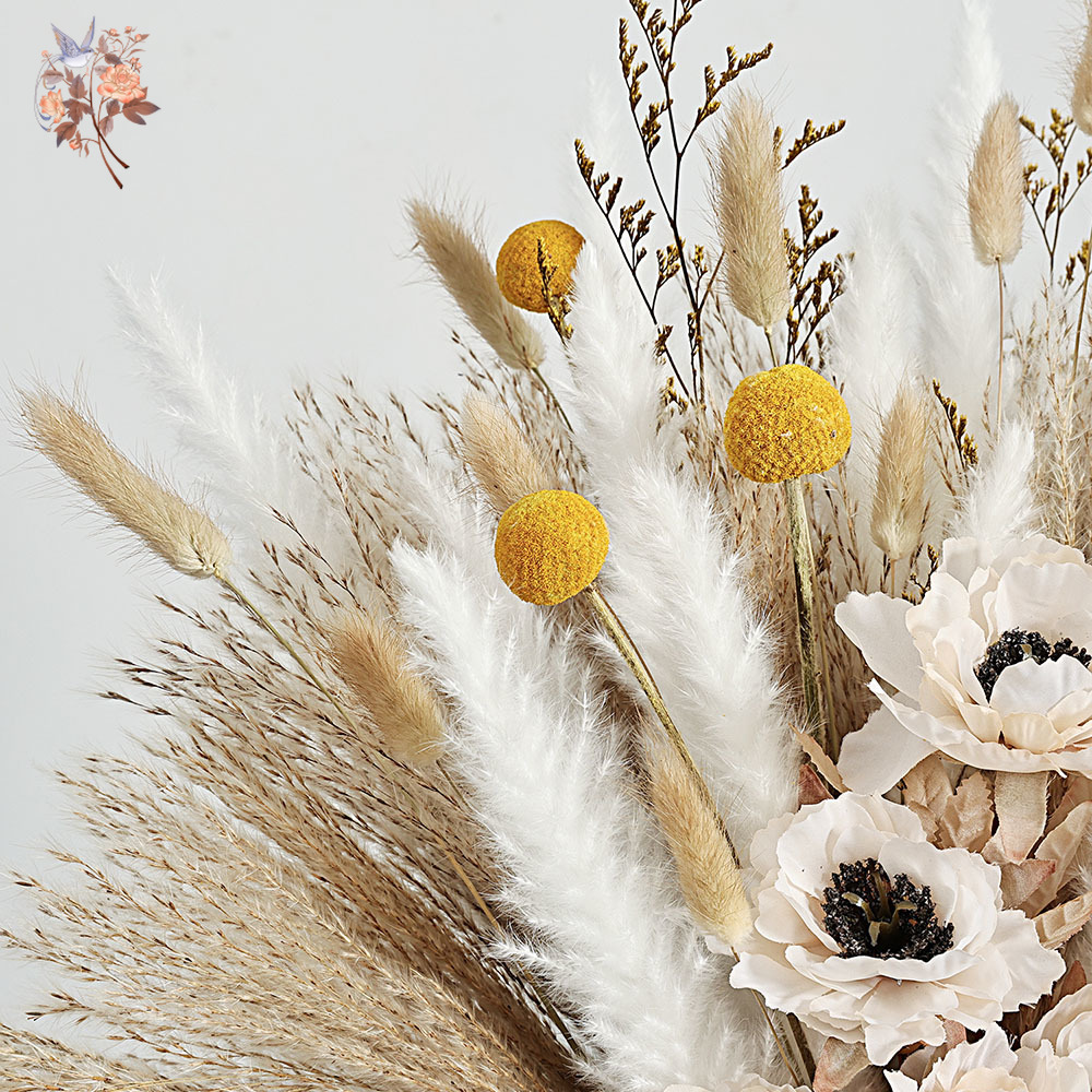 55Pcs Artificial Flower Bouque - Dried Flower Bunch review and price