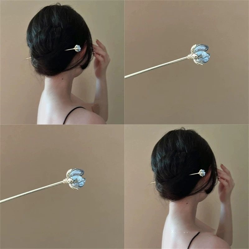 Blue Flower Hairpin, Daily Hai - Supply Florist review and price