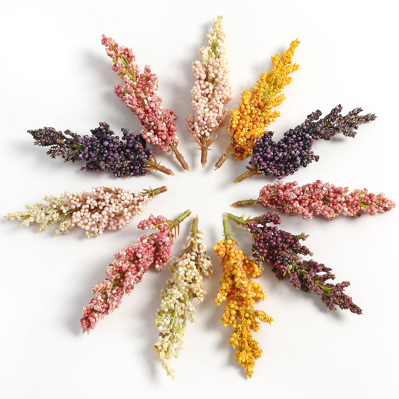 5Pcs Artificial Plants Foam Wh - Dried Flower Bunch review and price