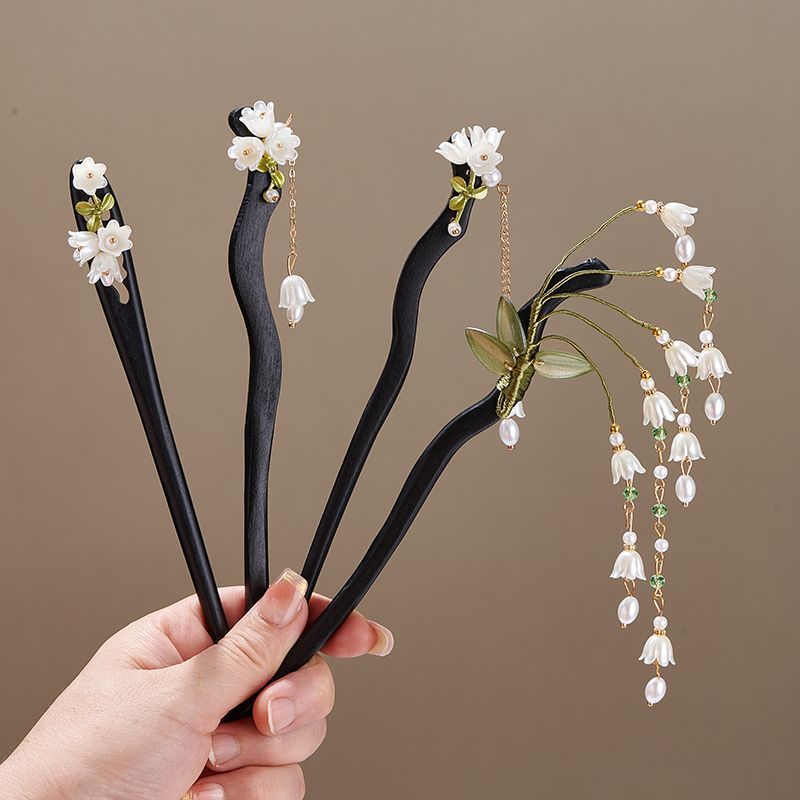 Wooden Flower Hairpin Vintage  - Supply Florist review and price