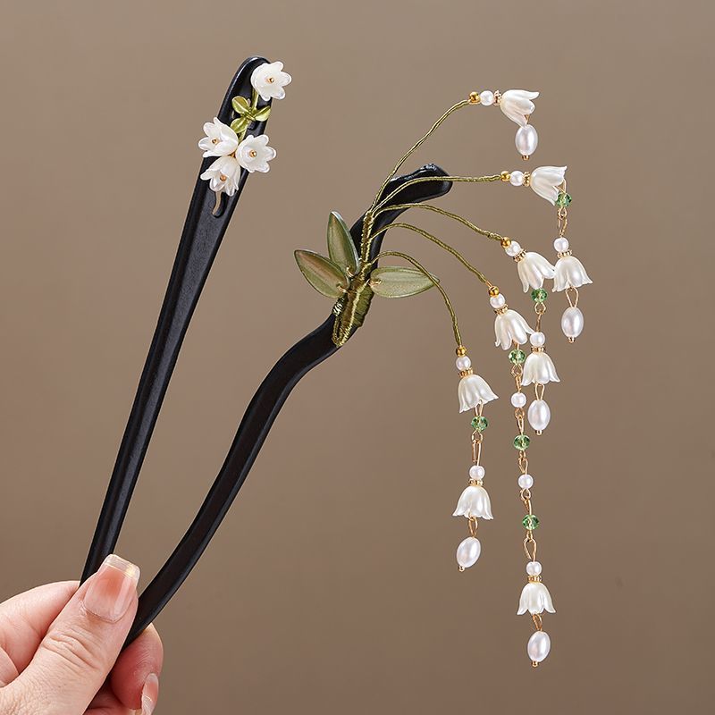 Wooden Flower Hairpin Vintage  - Supply Florist review and price