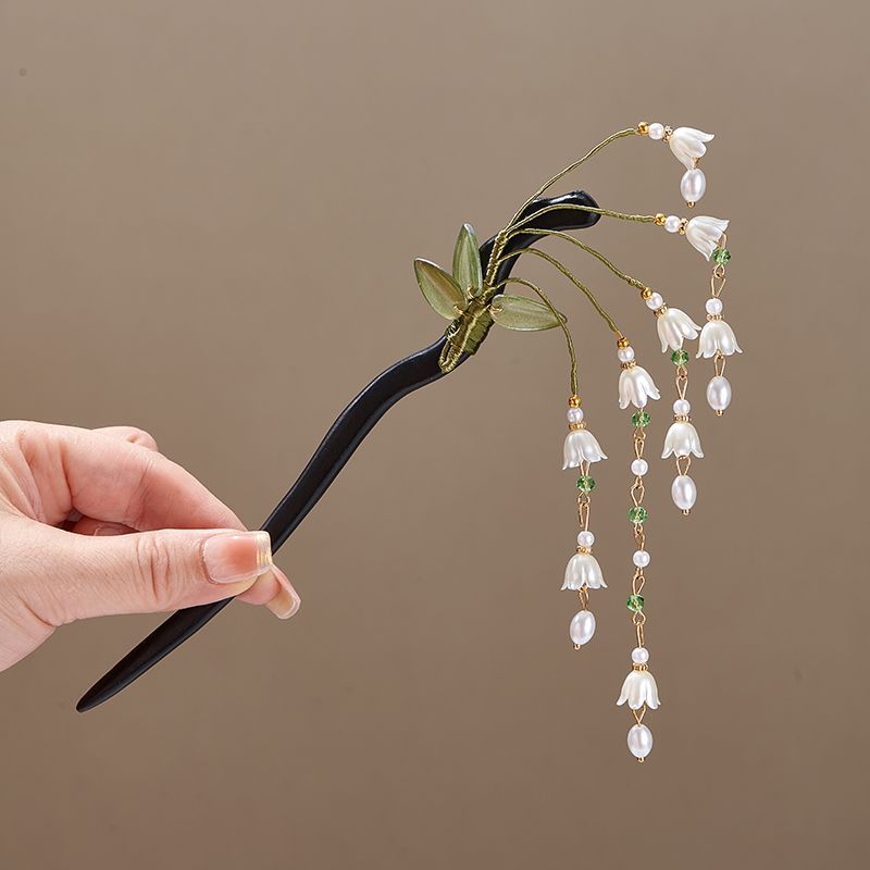 Wooden Flower Hairpin Vintage  - Supply Florist review and price