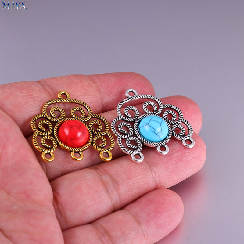 MJYA 5pcs/lot Vintage Alloy Tu - Flower Supplies review and price