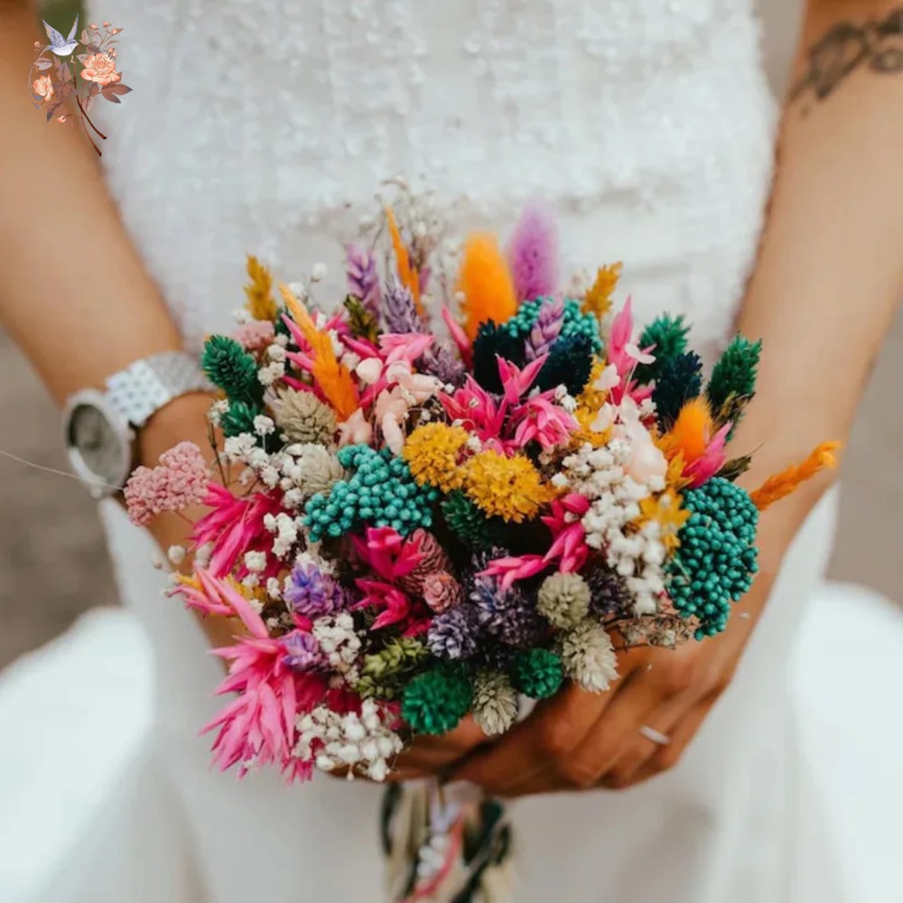 Colorful Dried Flowers Wedding - Dried Flower Bunch review and price