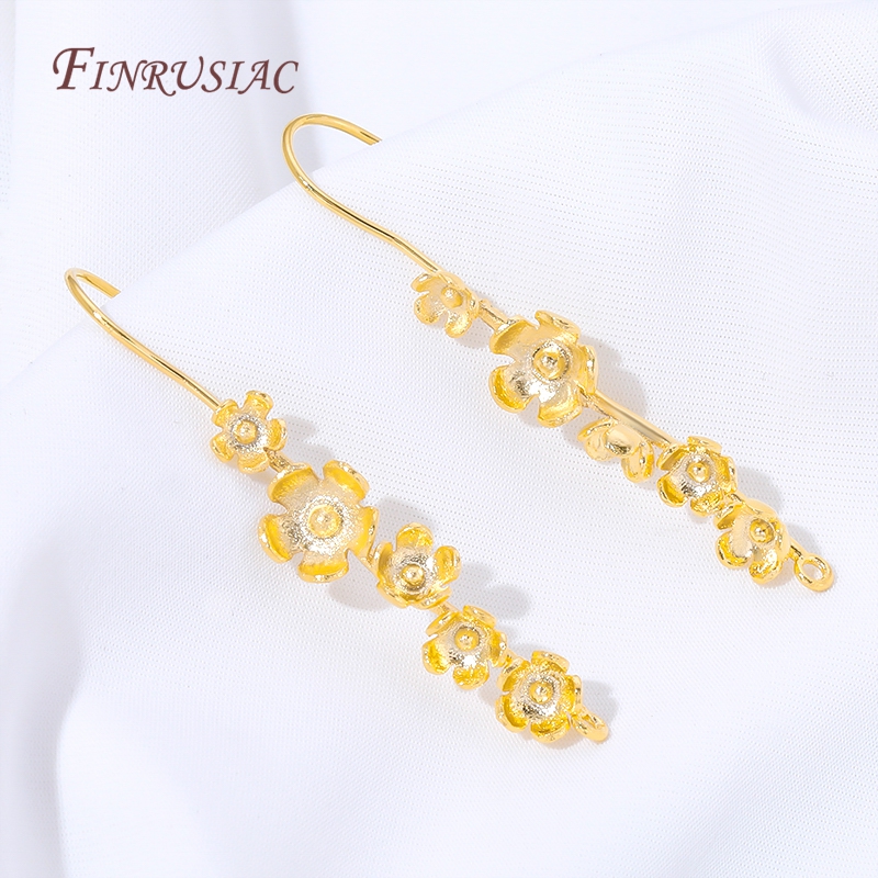 18K Gold Plated Flower Earring - Flower Supplies review and price