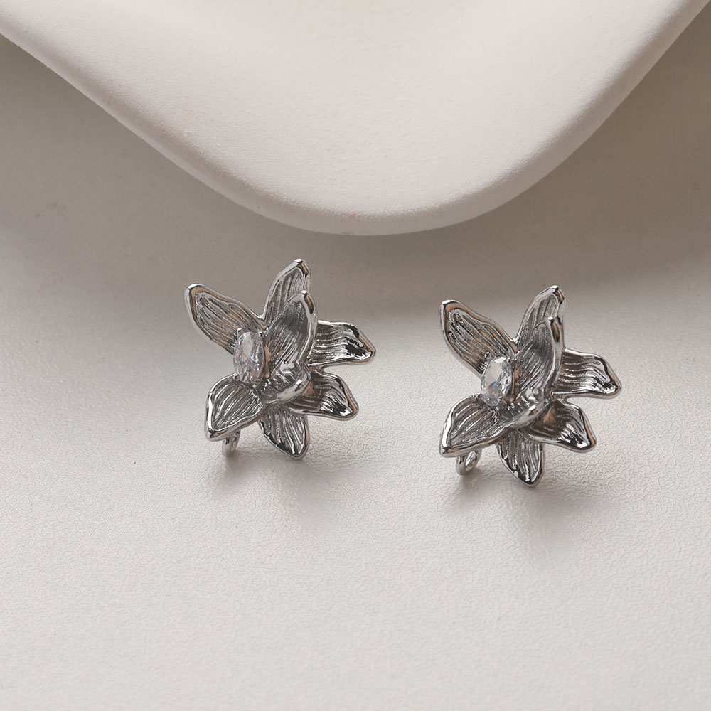 4PCS Dainty Flower Ear Studs E - Flower Supplies review and price