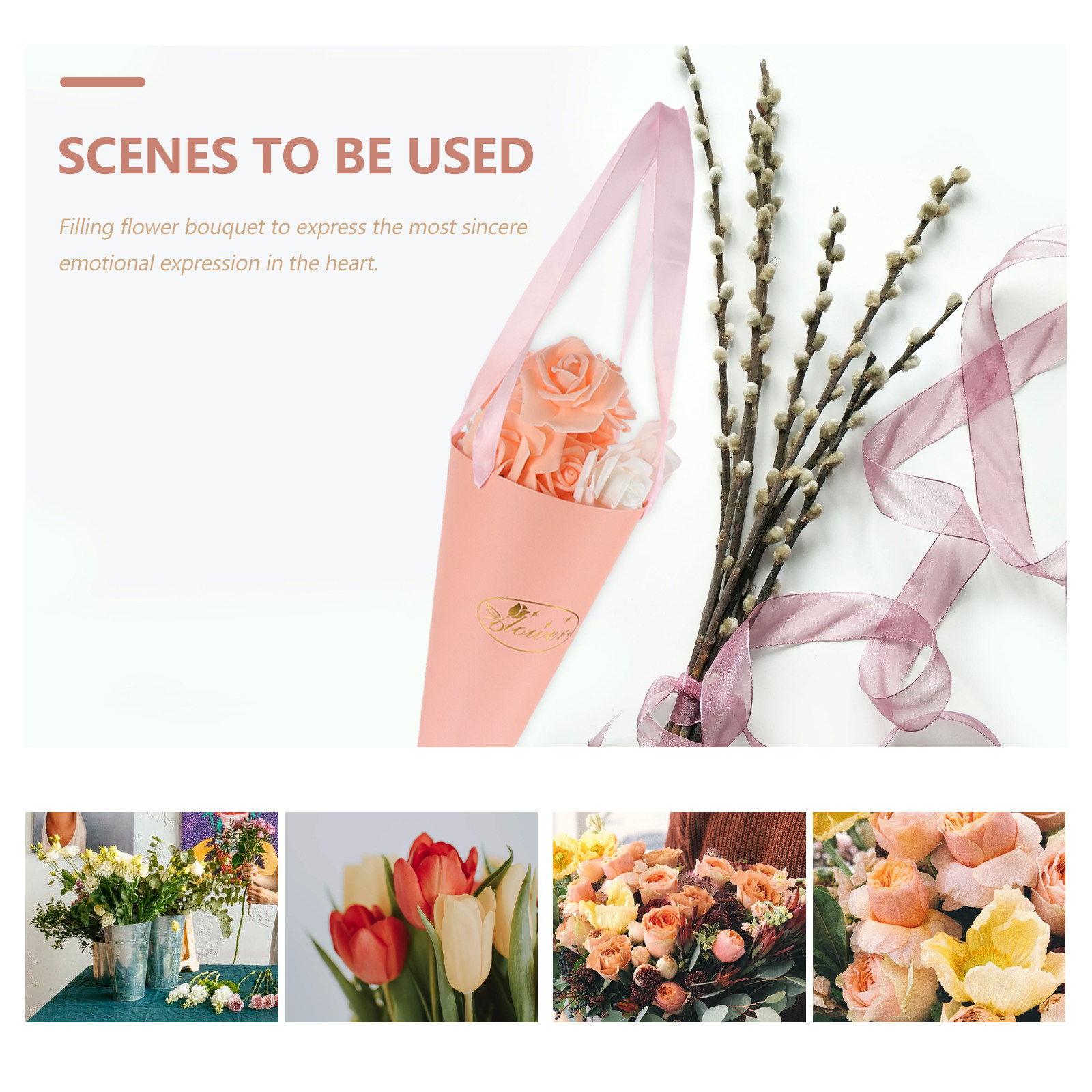 6Pcs Flower Bouquet Bags Chic  - The Florist Supply Shop review and price